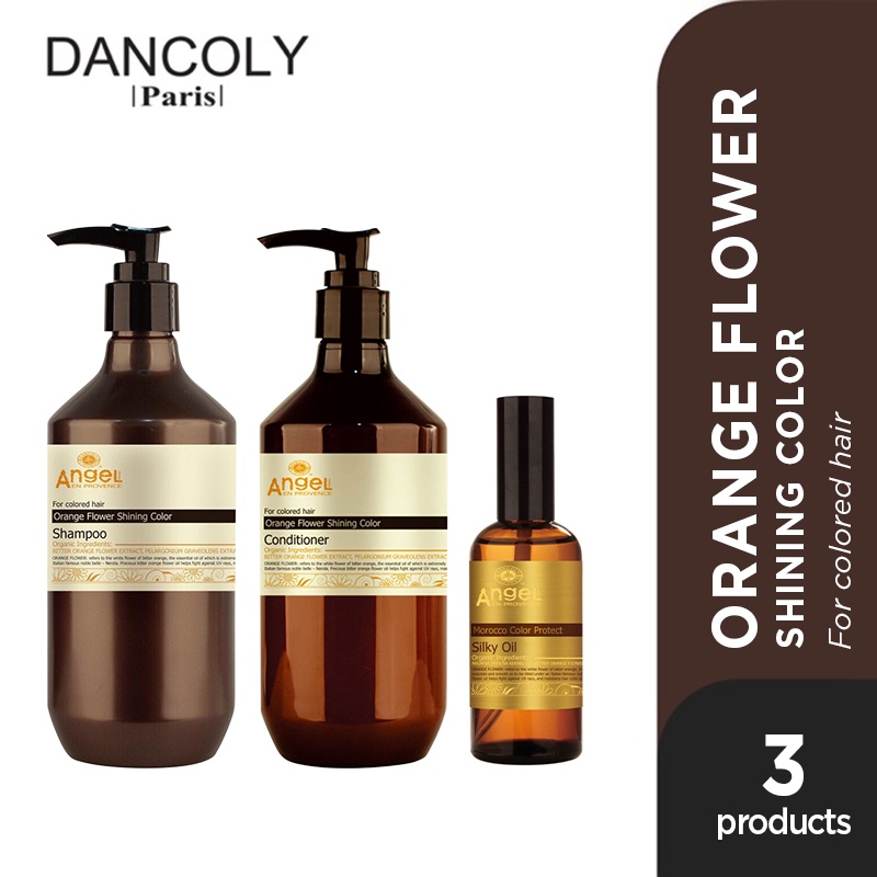 Jual Dancoly Orange Flower Set ( Shampoo + Conditioner + Hair Oil