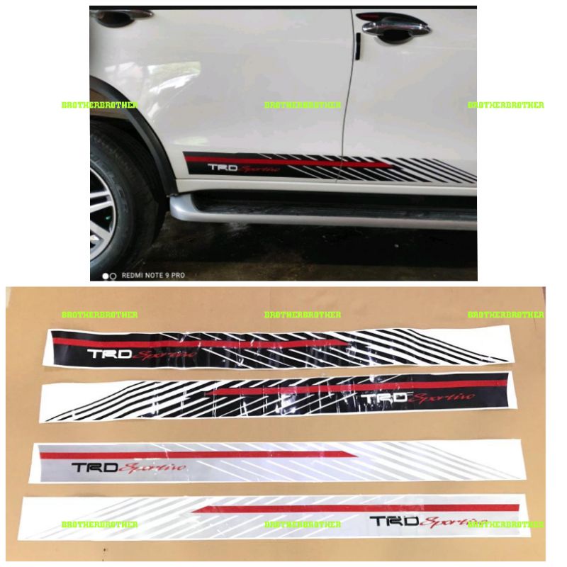Stiker all new fortuner 2016 vrz stiker TRD Sportivo fortuner vrz