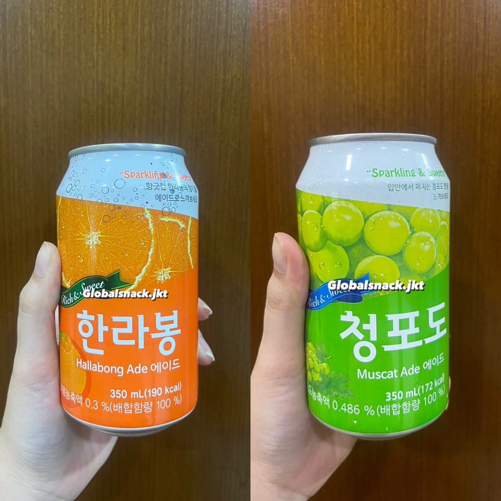 

ILHWA BERKARBONAT JERUK HALLABONG ADE / ILHWA GREEN GRAPE MUSCAT ADE KOREA