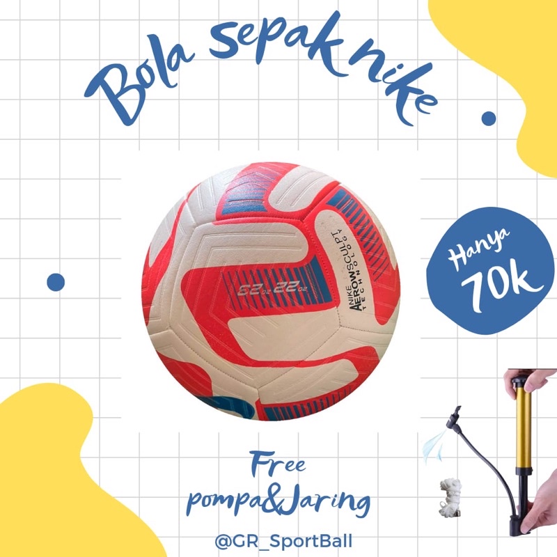 Bola Sepak Size 5 Nike Academy Premier League 2023 Embos Free Pompa