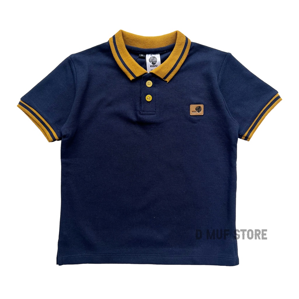 Kizzu Kaos Polo Anak Premium Usia 1-12 Tahun Wangki Anak- dmufstore