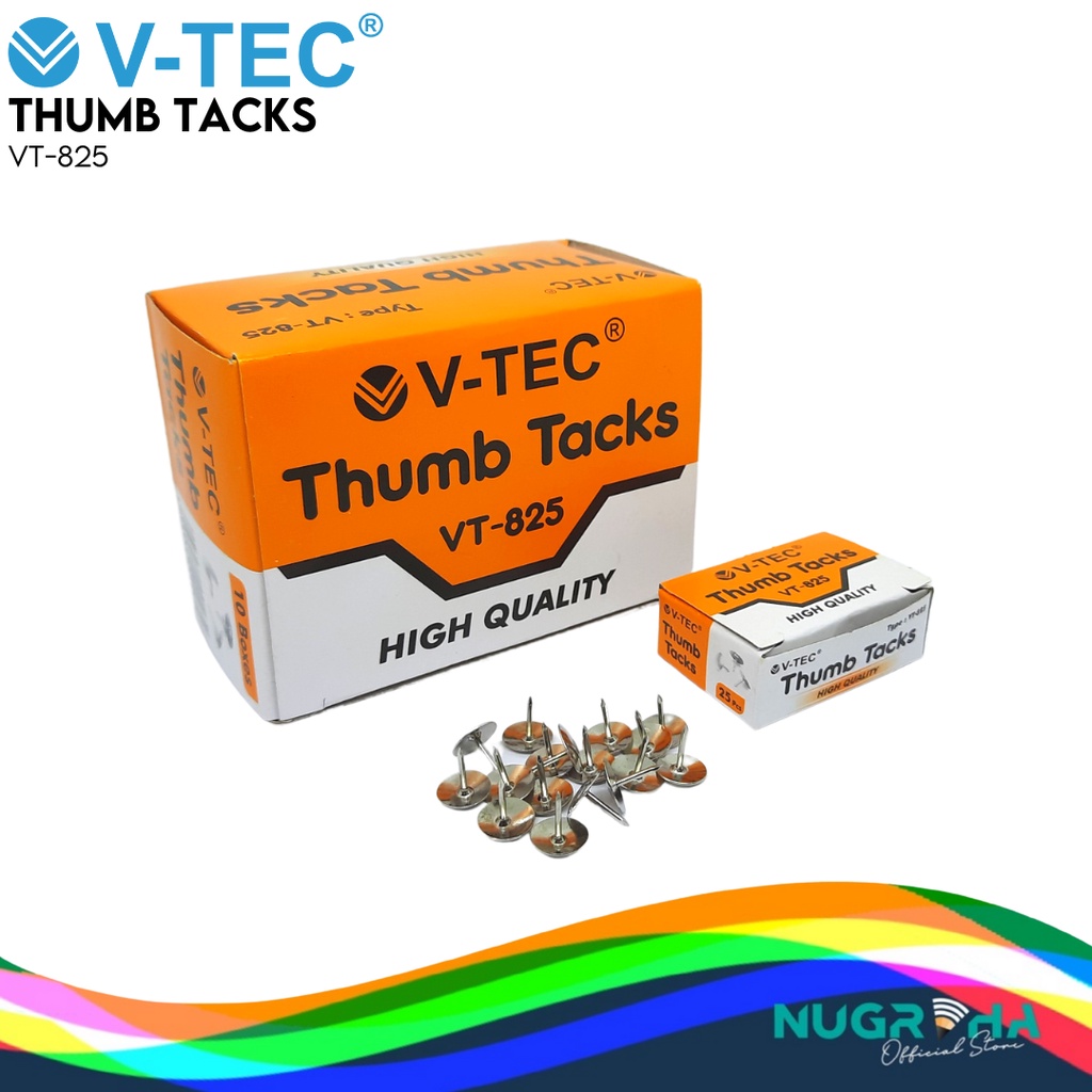 

Thumb Tacks / Paku Payung / Pines V-TEC VT-825 / VTEC VT825 1 PACK