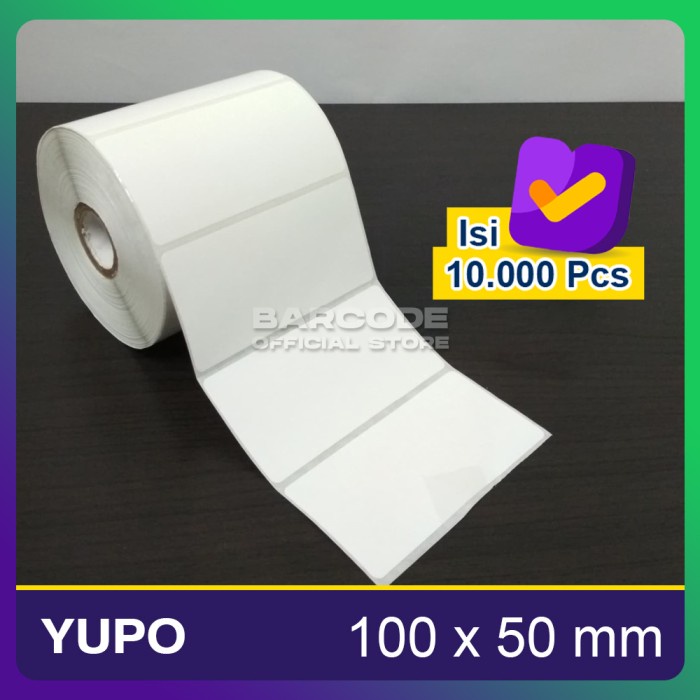 

LABEL BARCODE 100 X 50 mm KERTAS STICKER LABEL YUPO 100x50 mm DEVINA36