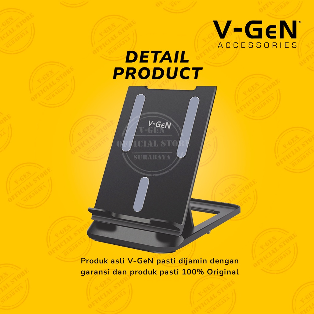 Foldable Portable Phone Tablet Stand VHL-03 Thin Gadget Holder V-GeN