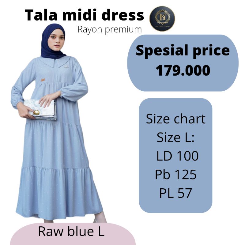 SPESIAL PRICE TALA MIDI DRESS NADHEERA LUXURY