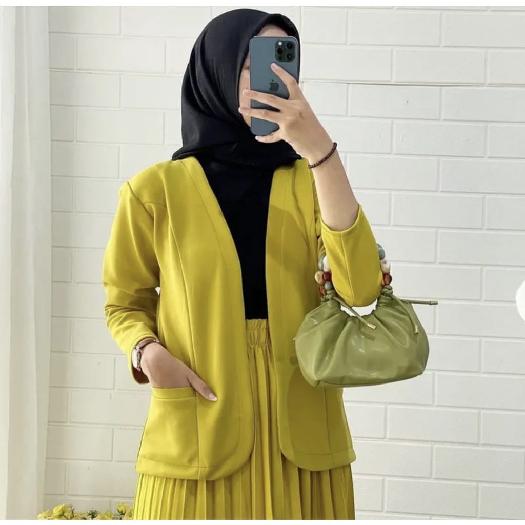 Nabila Blezer Scuba Import Blazer Office Premium