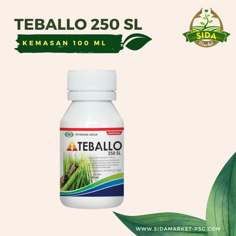 INSEKTISIDA SISTEMIK TEBALLO 250 SL 100 ML|PEMBASMI HAMA DAN GULMA|OBAT HAMA WERENG KUTU KEBUL