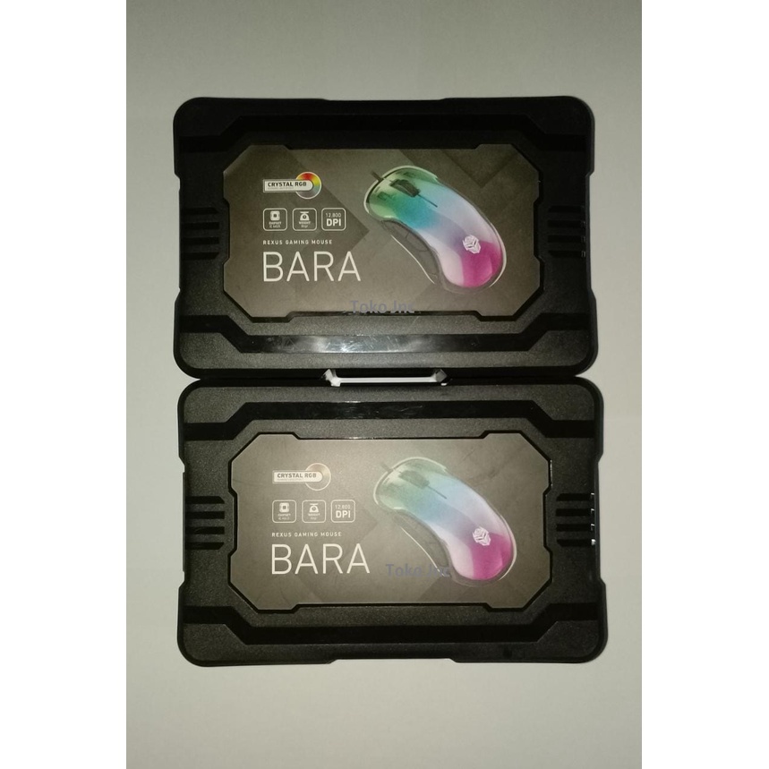 Mouse Gaming Rexus BARA X17 Crystal RGB 8 Button Macro Sensor IC Instant A825 DPI 7200