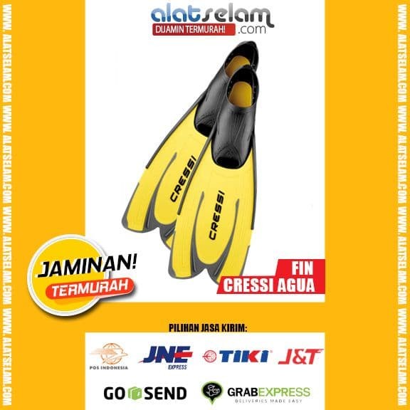 Diving Fin Fin Cressi Agua Yellow
