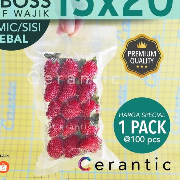 

Plastik Vacum Emboss 15x20 / Vacuum Bag Embossed 100 pcs - Wajik