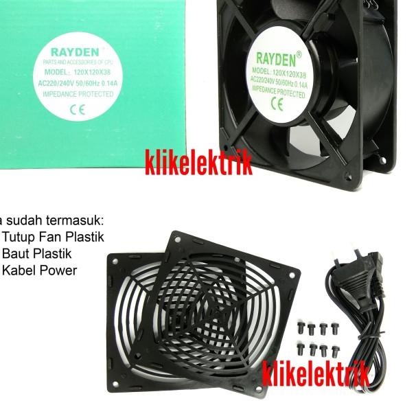 Kipas Komputer Cooling Fan Rayden Pendingin Panel Blower AC 220V 12CM