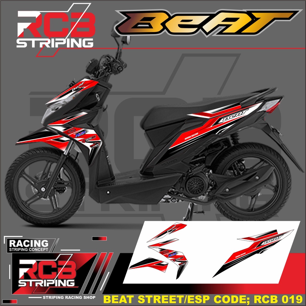 Striping Lis Variasi Beat Street / Beat Fi Esp / Beat Fi New 2016 2017 2018 2019 RCB 019