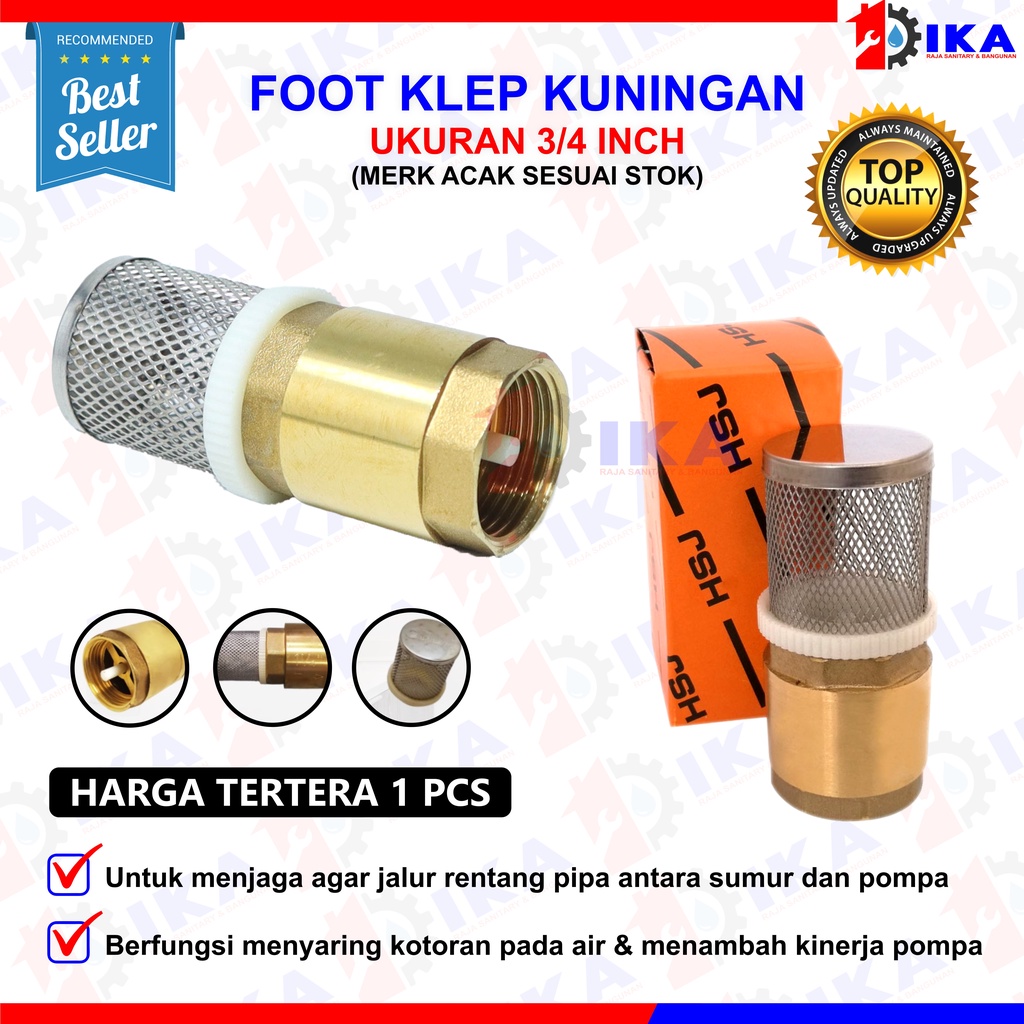 Foot Klep Kuningan 1/2&quot; 3/4&quot; 1&quot; inch Foot Valve Tusen Klep Footklep - Saringan Bawah Foot Valve Kuningan  3/4&quot; 1/2&quot; / Foot Klep / Tusen Klep Kuningan / Foot Klep Kuningan FOOT VALVE FOOTKLEP TUSEN KLEP KUNINGAN 1/2 - 3/4 -1 INCH Foot Klep 1 Inci Kuningan