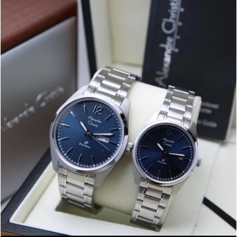 ALEXANDRE CHRISTIE COUPLE PRIMO STEEL ACF1012 | ACF 1012 | AC 1012 | AC1012 SEPASANG ORIGINAL