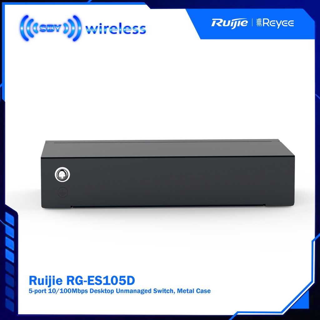 RUijie Reyee RG-ES105D Switch HUb 5-Port 10/100Mbps Metal Case