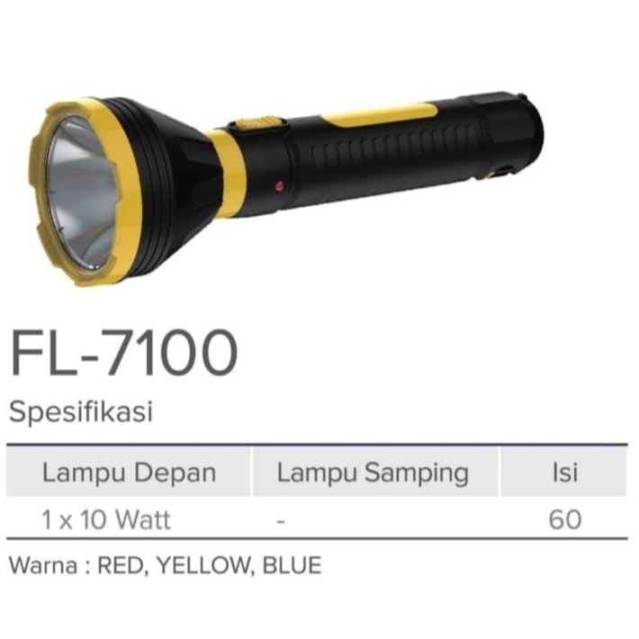 Senter Push On FL 7100 (10W)