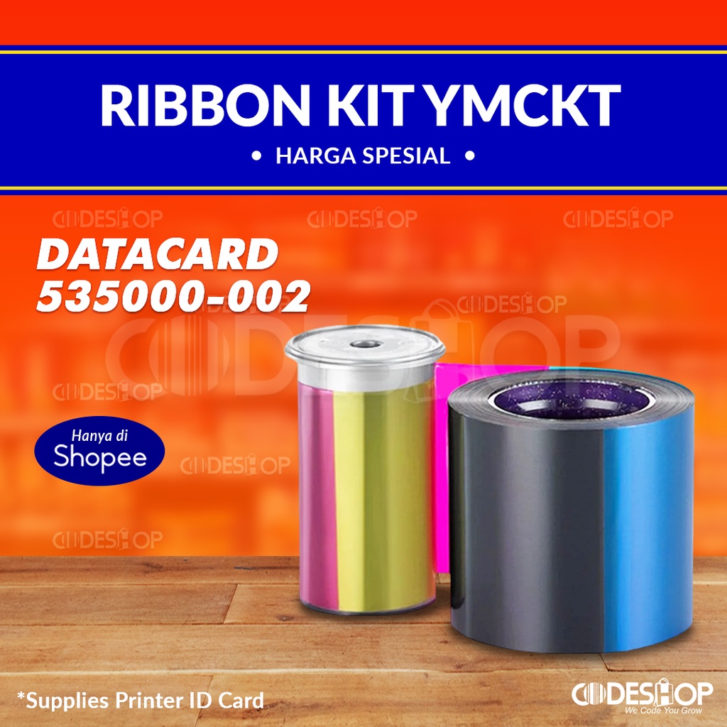Ribbon Datacard YMCKT PN: 535000-002 (POLRI)