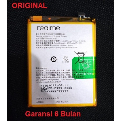 Realme Battery Batere Baterai Realme 6 6i 6 Pro BLP757 Original