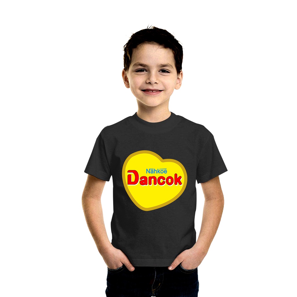 DANCOK DANCOW PARODI baju kaos anak pakaian anak laki laki pakaian anak perempuan KAOS PARODI PLESET