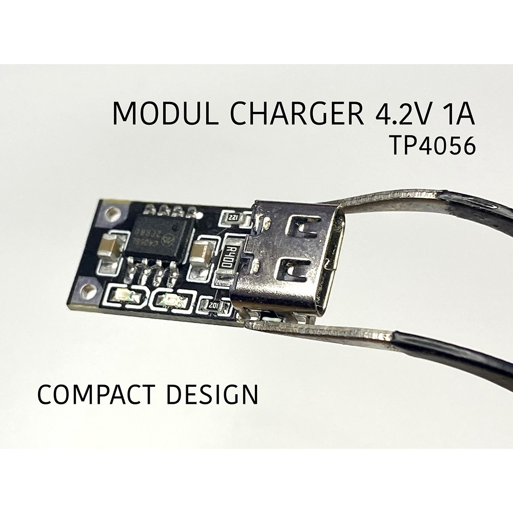 Modul charger type c 1A 3.7V 4.2V TP4056 compact design