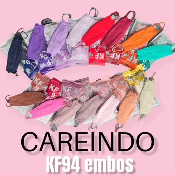 CAREINDO KF94 MASKER KF94 CAREINDO KOREA KF94 4PLY WARNA MIRIP MOUSON t-bellasleepwears Ayo Order