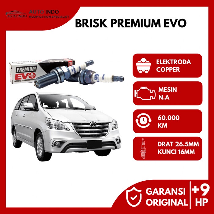Busi Mobil Busi Brisk Premium Evo Er15Sxc Toyota Innova 2000Cc