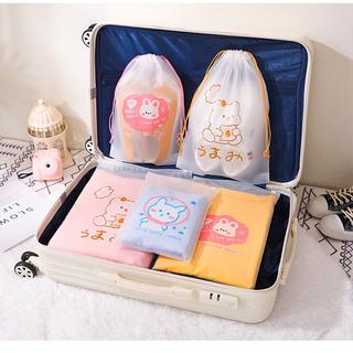 GO! PC929 Tas Pouch Organizer Serbaguna zipper lock Kosmetik Motif BEAR beruang Anti Air Murah Meriah