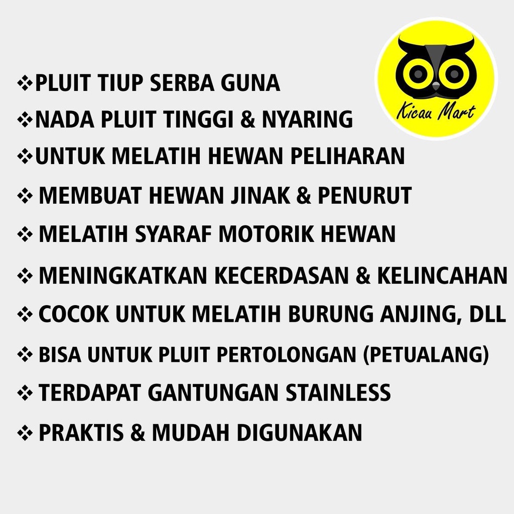 Peluit Pluit U3 Keycan Ultrasonik Ultrasonic Satu Nada Sempritan Mainan Panggilan Untuk Penjinak Latih Hewan Burung Parrot Sugar Glider Kucing Anjing Training Camping Outdoor Keycan PLUITU3