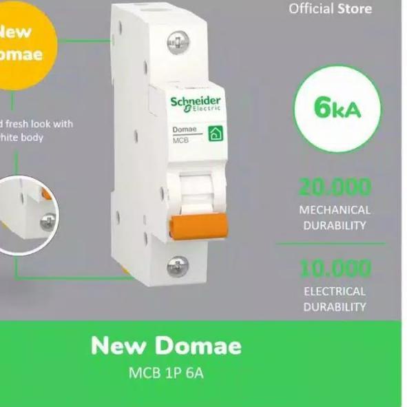 MCB Schneider 6 Ampere / 1 pass
