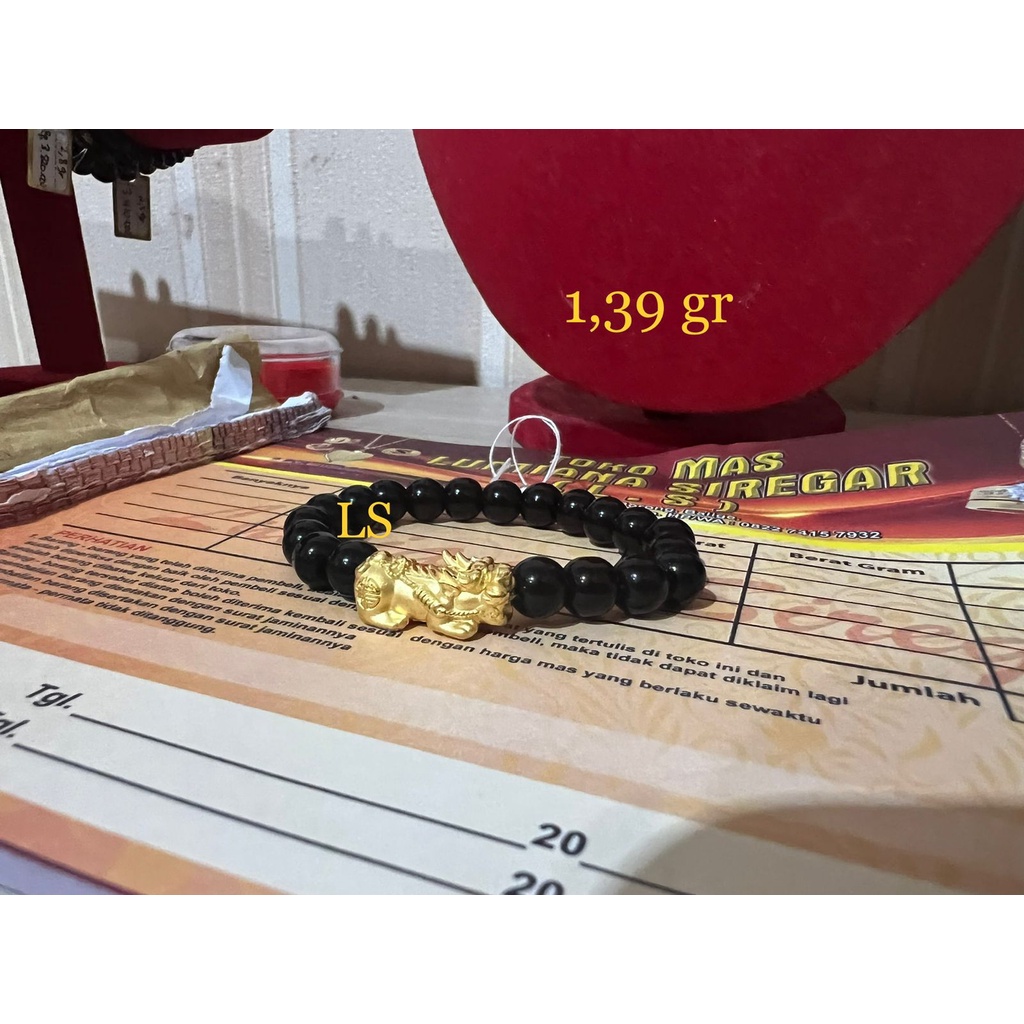 Gelang Pixiu Naga Mas 24k 99% Lumiana Siregar