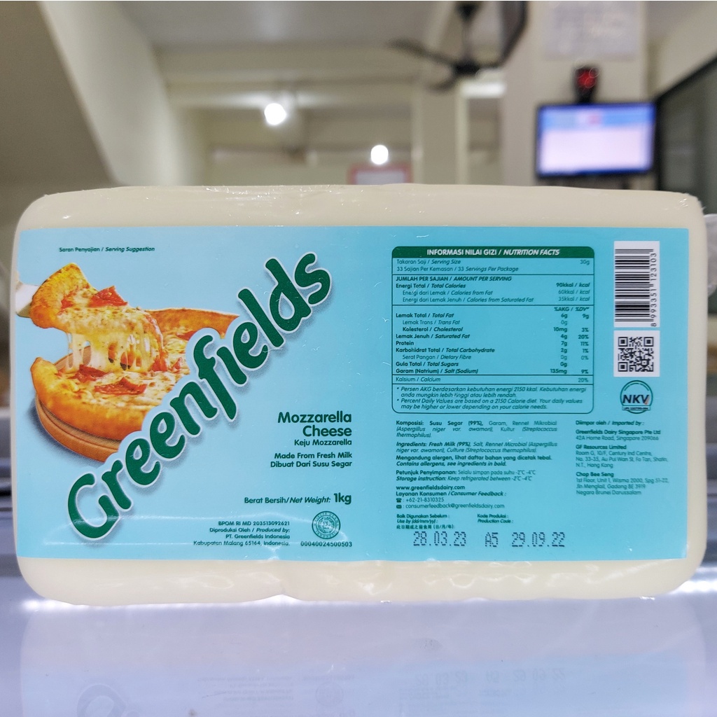 Jual Greenfields Mozzarella Cheese Kg Keju Mozarella Greenfield Khusus Kurir Instant