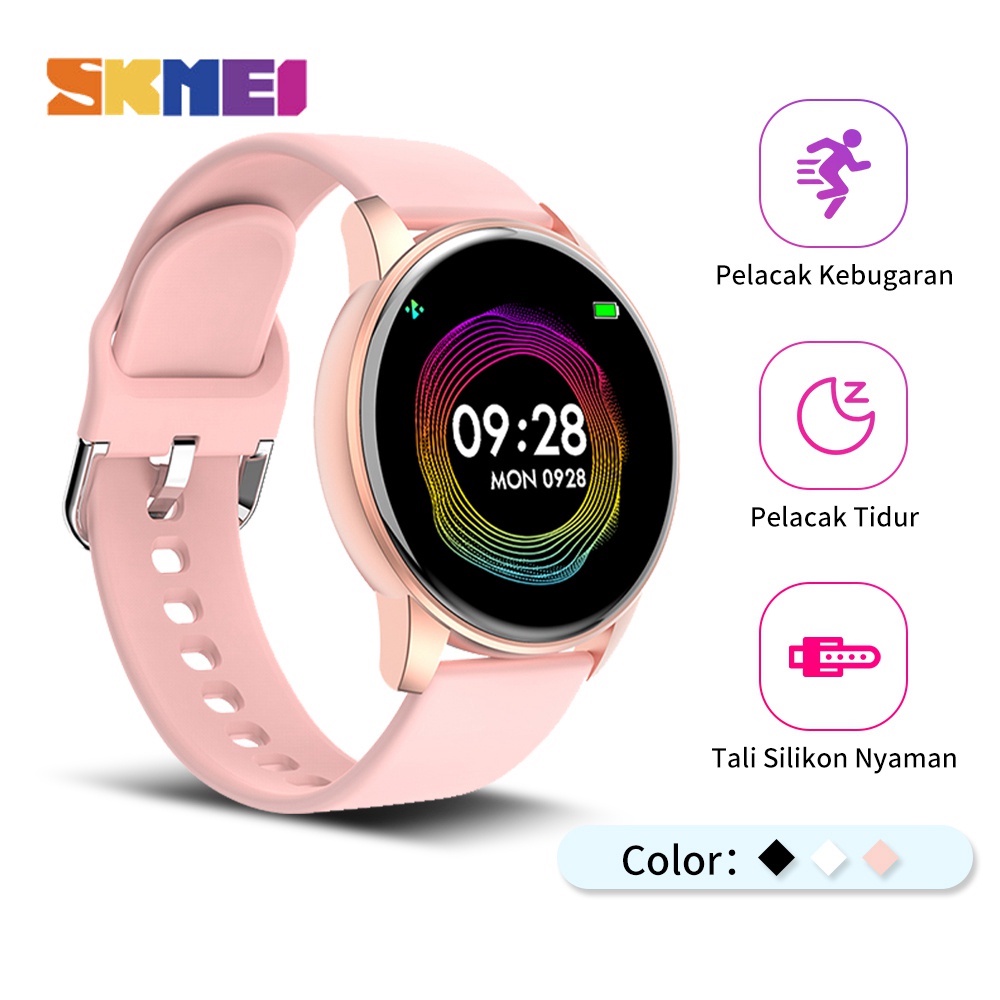 New Skmei jam tangan pria wanita smartwatch silikon strap jqm tangan tipis digitec olahraga casual