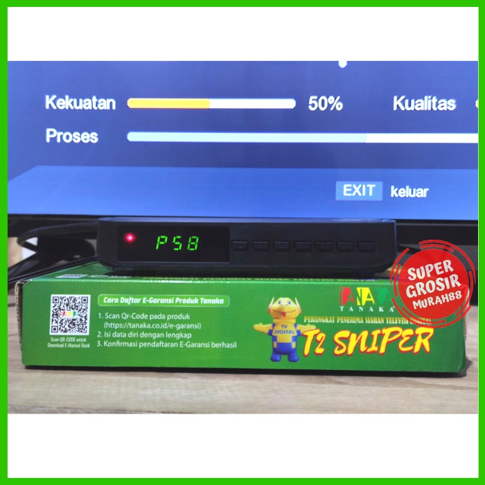 Set Top Box Tanaka T2 Sniper Penerima Siaran TV Digital DVB T2 EWS UHF HD