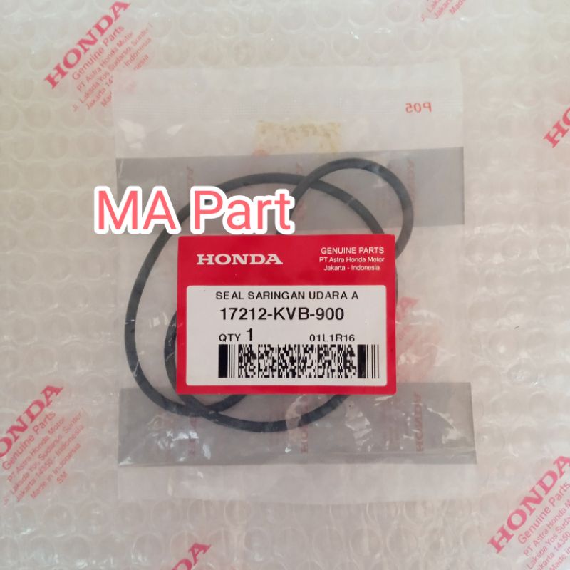 KARET SEAL AIR CLEANER FILTER SARINGAN UDARA VARIO 110 TECHNO 2009-2010 ORIGINAL 17212KVB900