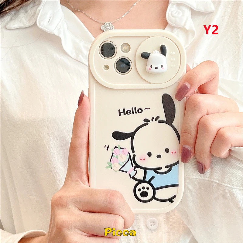 Soft Case Tpu Motif Kartun Boneka Pachacco 3D Untuk IPhone 11 13 12 Pro Max 7 Plus XR 8 Plus 11 Pro Max X XS Max