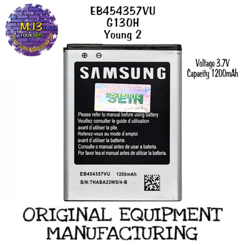 Baterai Samsung G130 young 2 battery batre bat