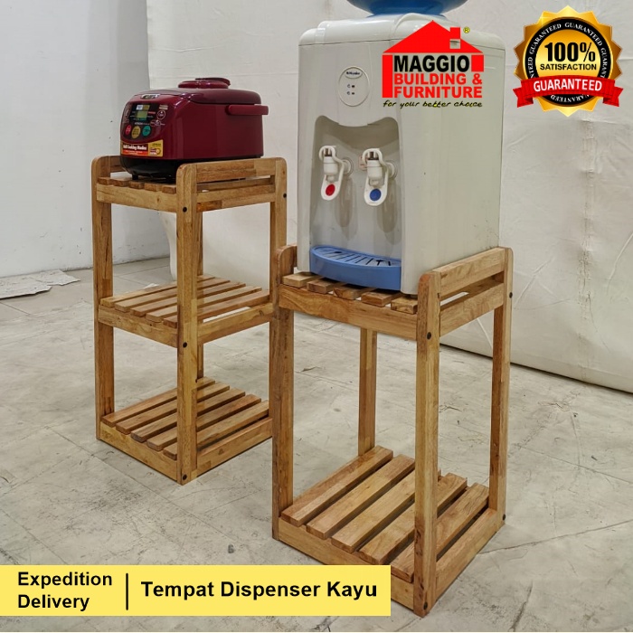 TEMPAT DISPENSER KAYU - TEMPAT GALON KAYU - TATAKAN GALON - MAGGIO