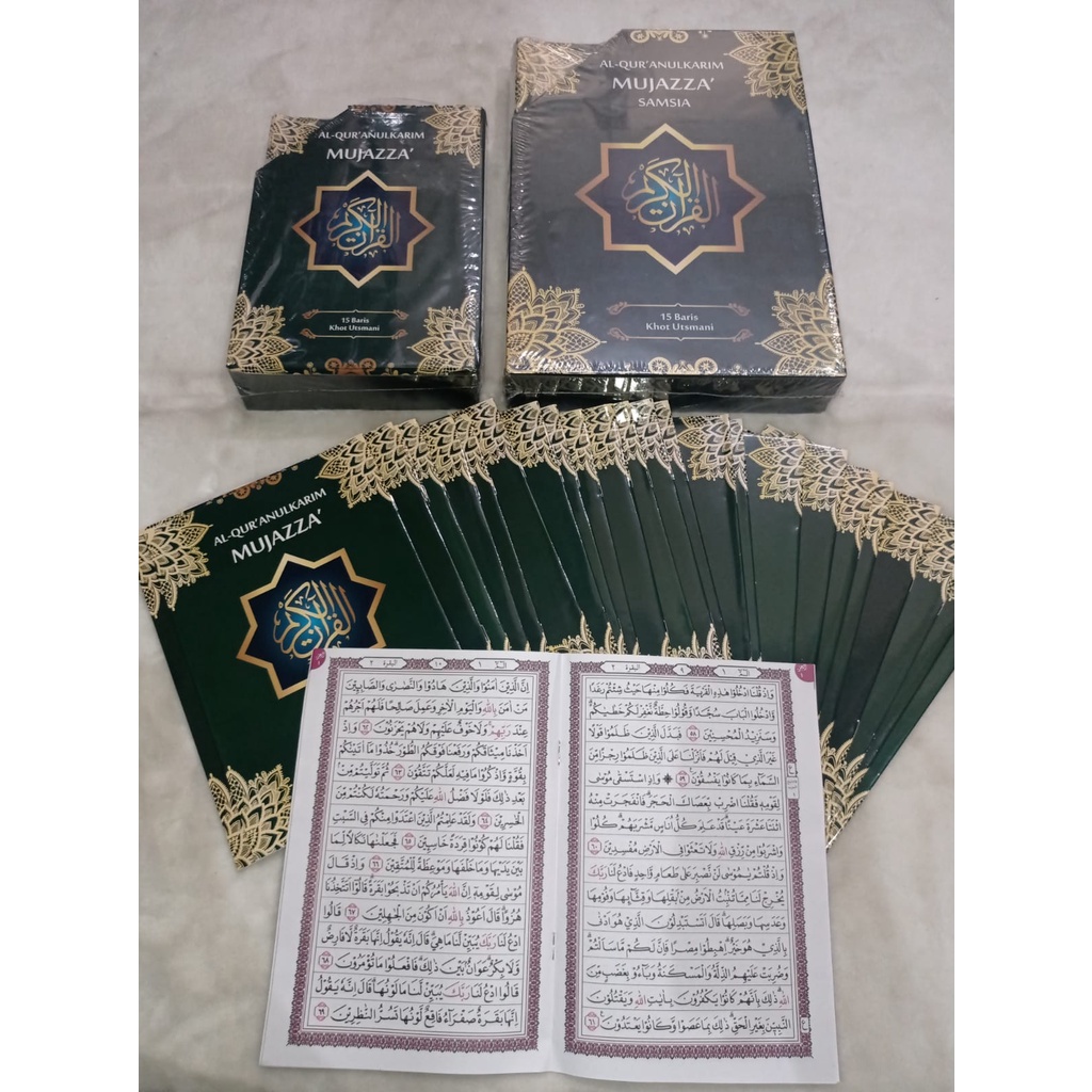 Kitab Quran AlQuran Mushaf Wakaf Per Juz Jilid Pisah Pisah Usmani Besar A5 murah di Makassar