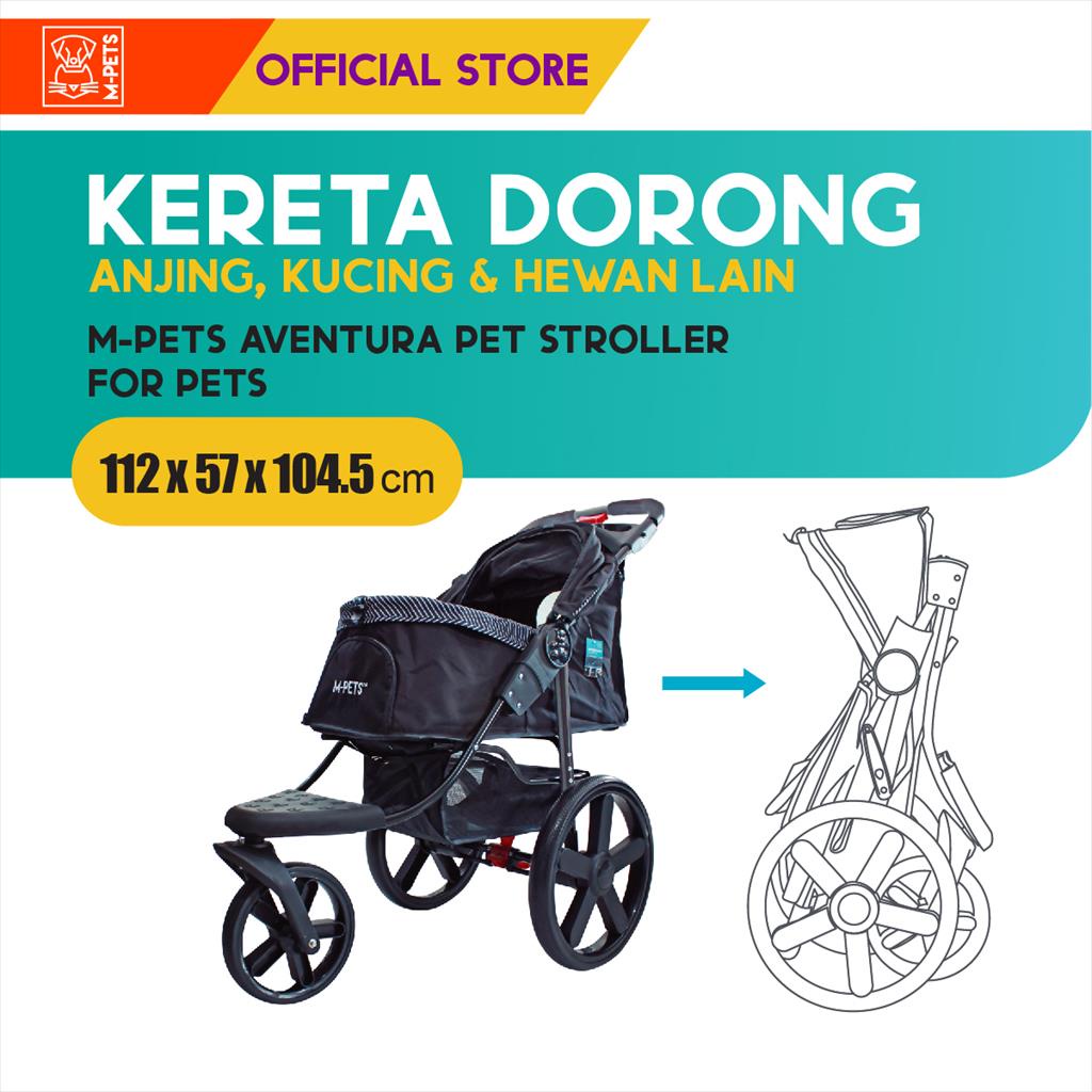 M-Pets Aventura Pet Stroller / Kereta Dorong Untuk Hewan