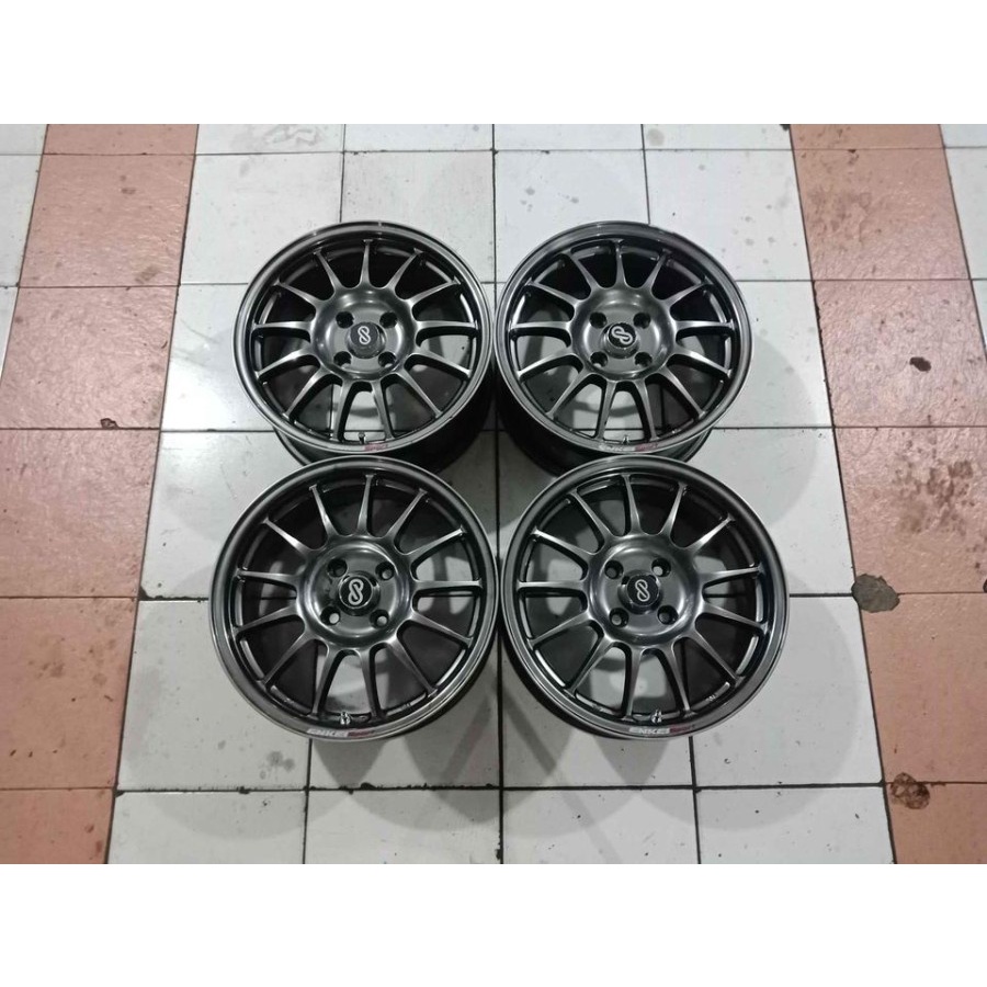 Velg Mobil Bekas Ring 15 Baut 4 ENKEI R15X7 4X100 ET35