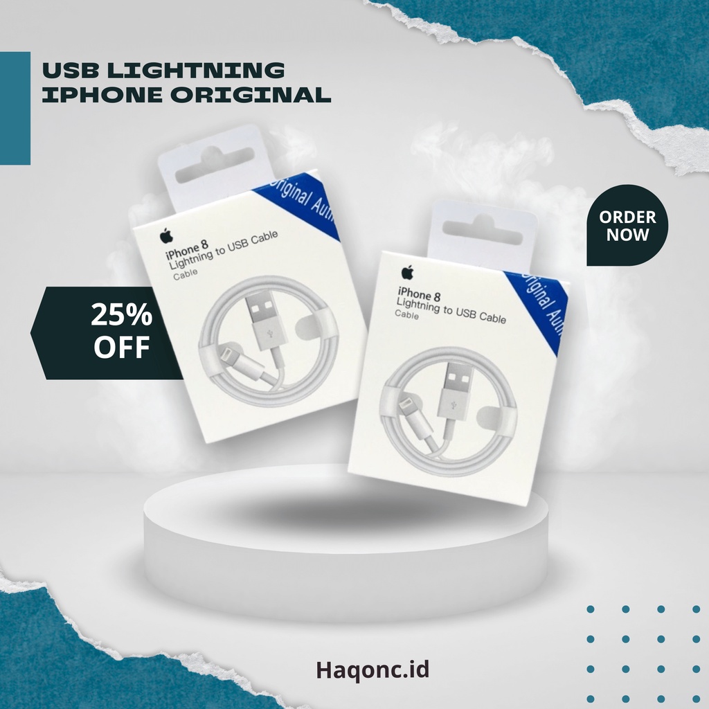 Kabel Lightning Charger Iphone Ori usb Kabel Data Fast Charging Premium Untuk iPhone 7 8 X XS XR