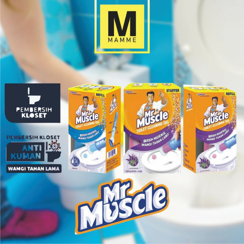 Jual MR. MUSCLE TOILET CLEANING GEL FRESH REFIL/pembersih toilet 36ML