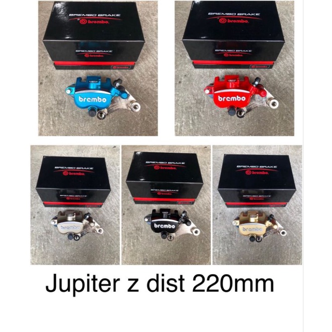 Kaliper Brembo 2piston Jupiter Z plus Breket 220mm Termasuk Kampas rem