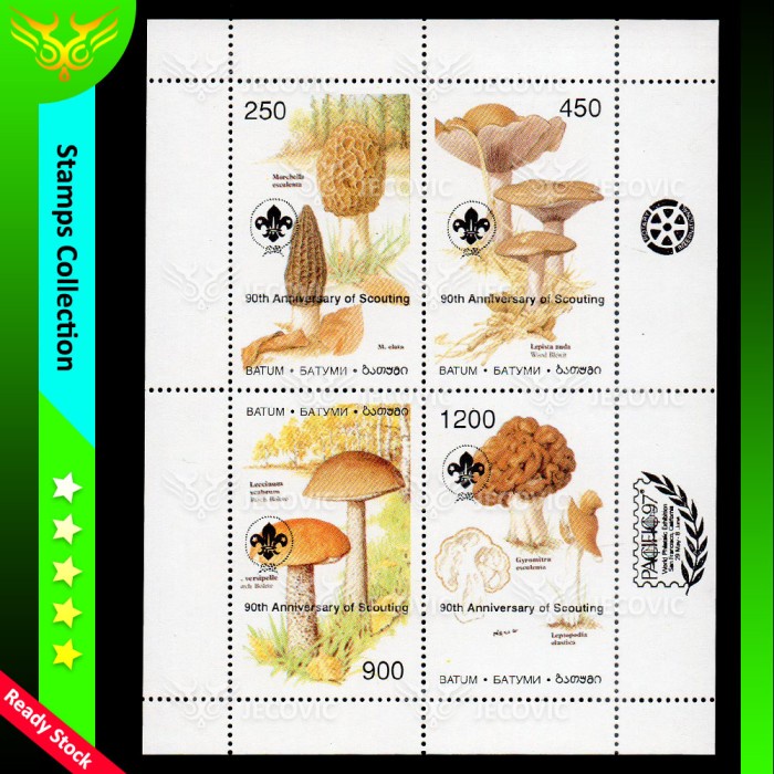 

90th Anniversary of Scouting 97, Prangko Souvenir Sheets