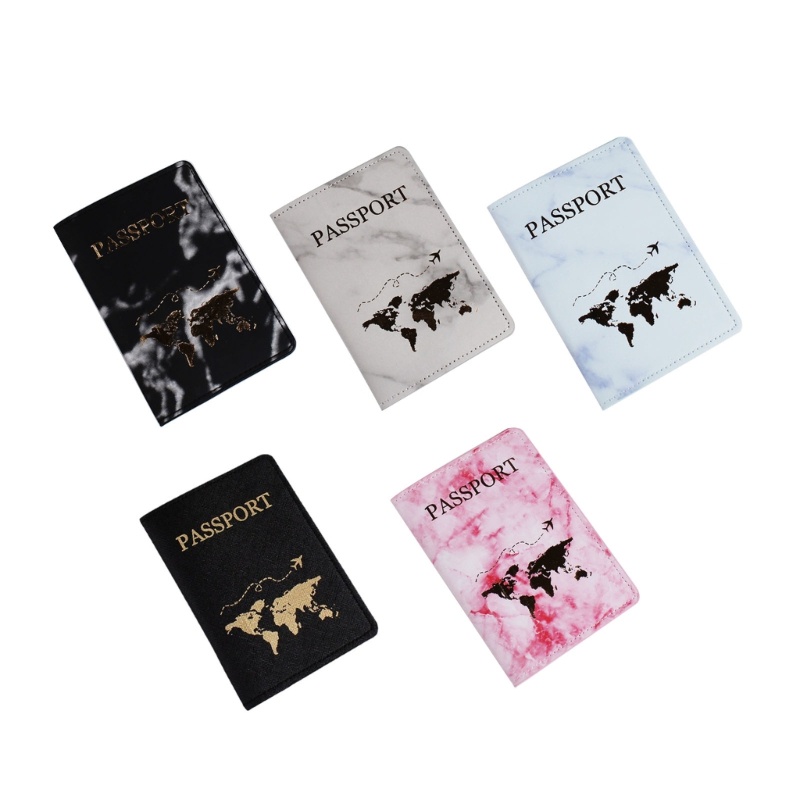 Gro Kulit PU Pasangan Kekasih Passport Holder Travel Card Case Cover Wedding