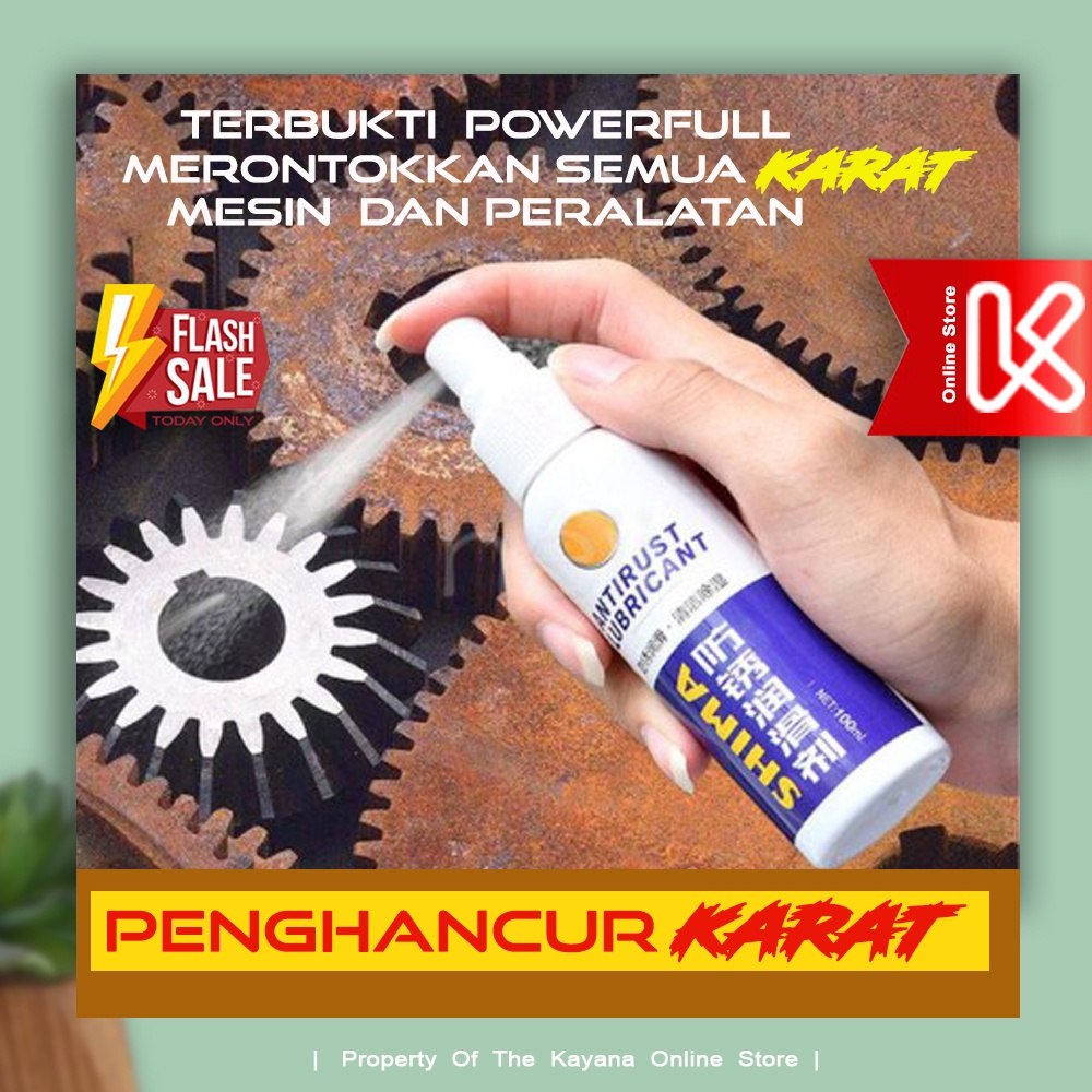 Jual Penghilang Karat Membandel Cairan Spray Penghancur Perontok ...