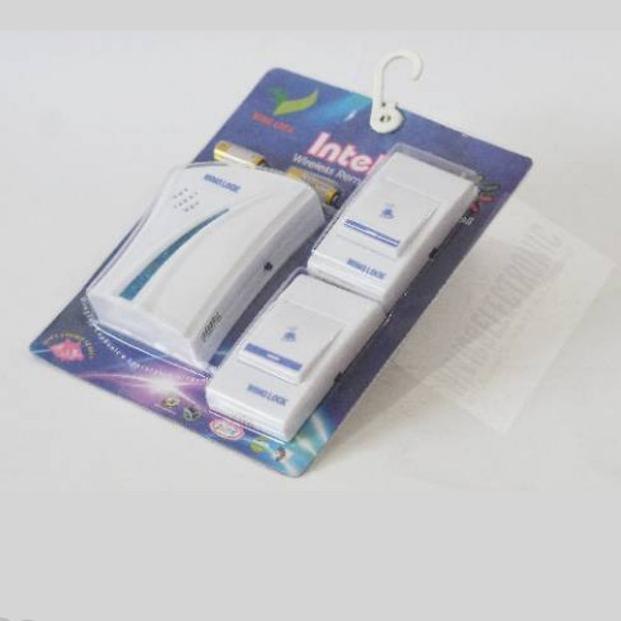 Bel Pintu Wireless 2 Remot/Bel Rumah 2 Tombol/Doorbel Wireless
