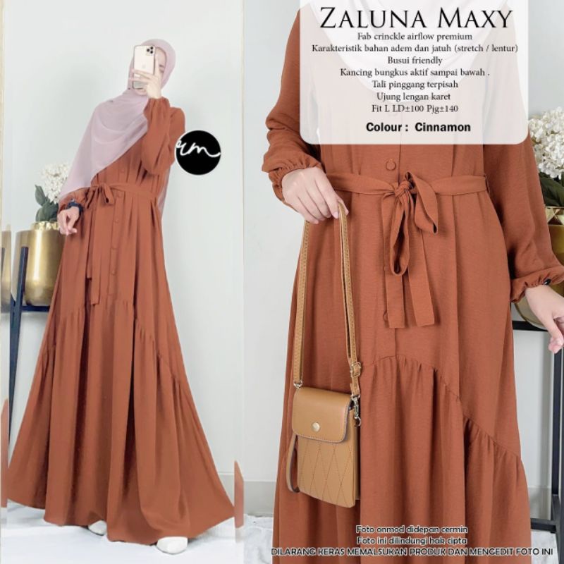 Zaluna Maxy Gamis Terbaru by Ratu Mulabees