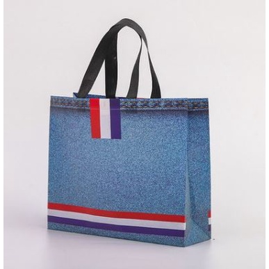 

Paper Bag Kain Motif BLUE JEANS XL