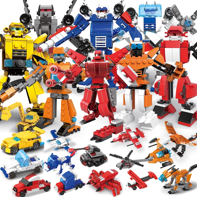 Mainan Bricks Robot Autobot Transformer 5 in 1